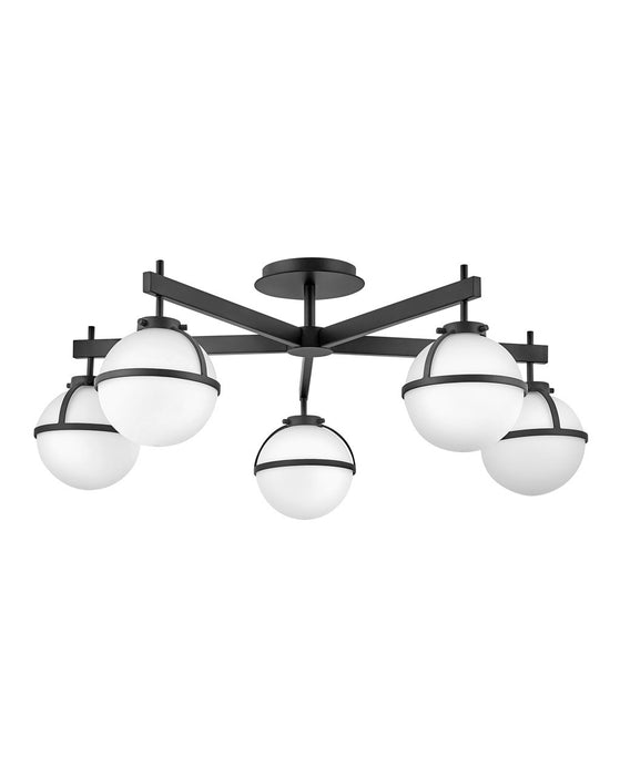 Hinkley 39674BK LED Semi-Flush Mount, Black