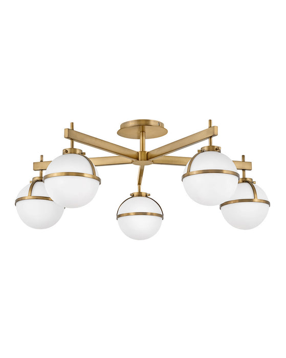 Hinkley 39674HB LED Semi-Flush Mount, Heritage Brass