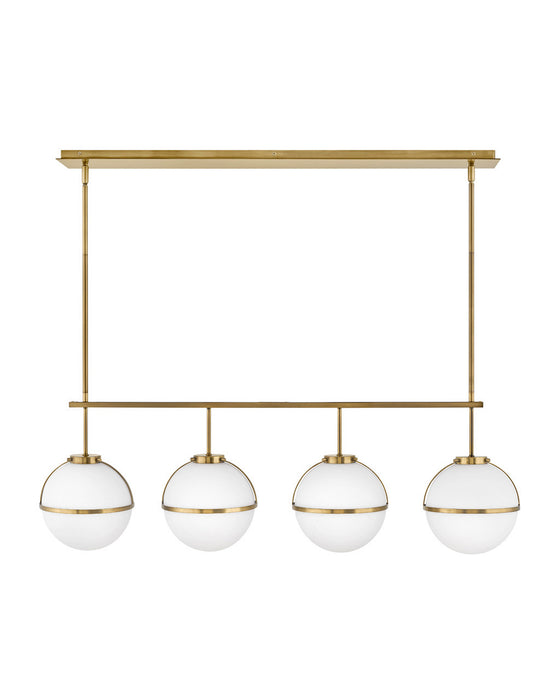 Hinkley 39675HB LED Linear Chandelier, Heritage Brass
