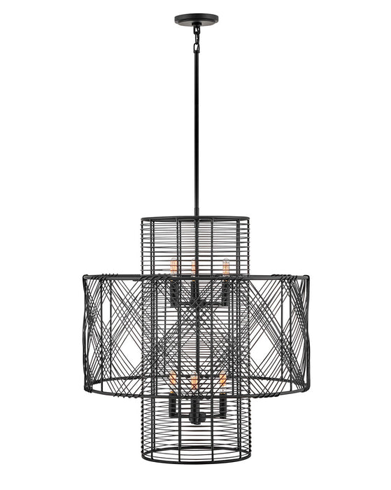 Hinkley 41065BLK LED Chandelier, Black