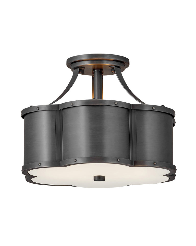 Hinkley 4443BLB LED Foyer Pendant, Blackened Brass