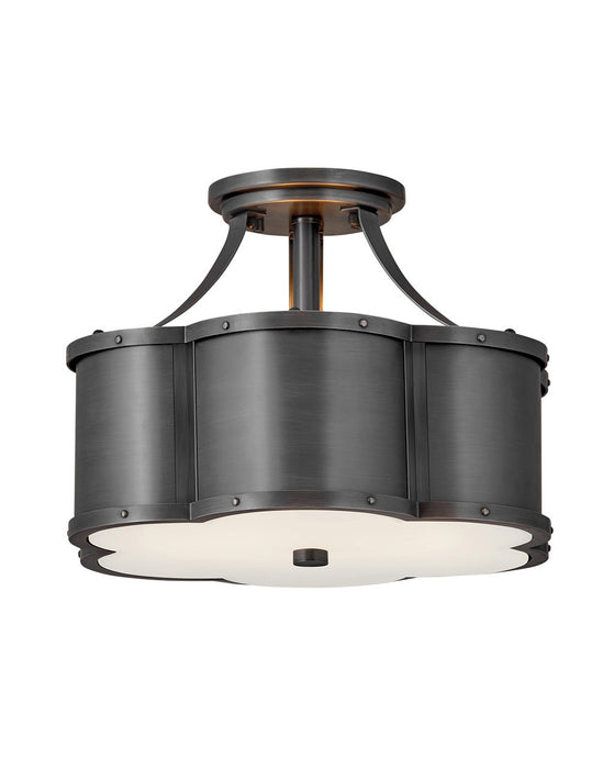 Hinkley 4443BLB LED Foyer Pendant, Blackened Brass