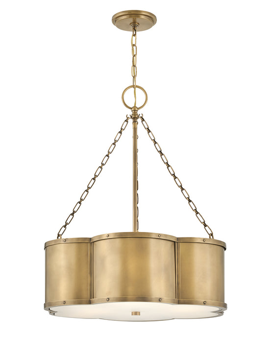 Hinkley 4446HB LED Pendant, Heritage Brass
