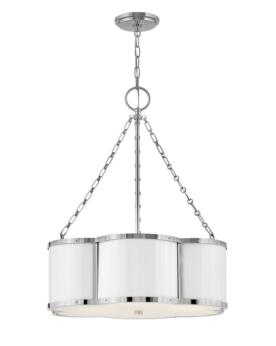 Hinkley 4446PN LED Pendant, Polished Nickel