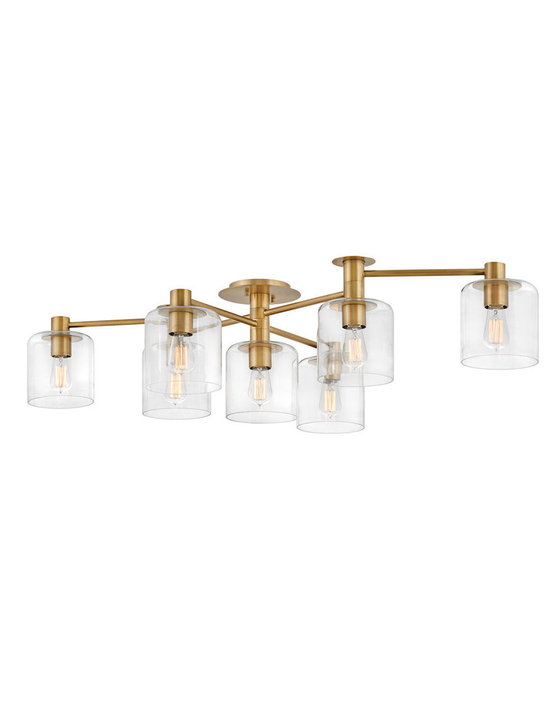 Hinkley 4513HB LED Semi-Flush Mount, Heritage Brass