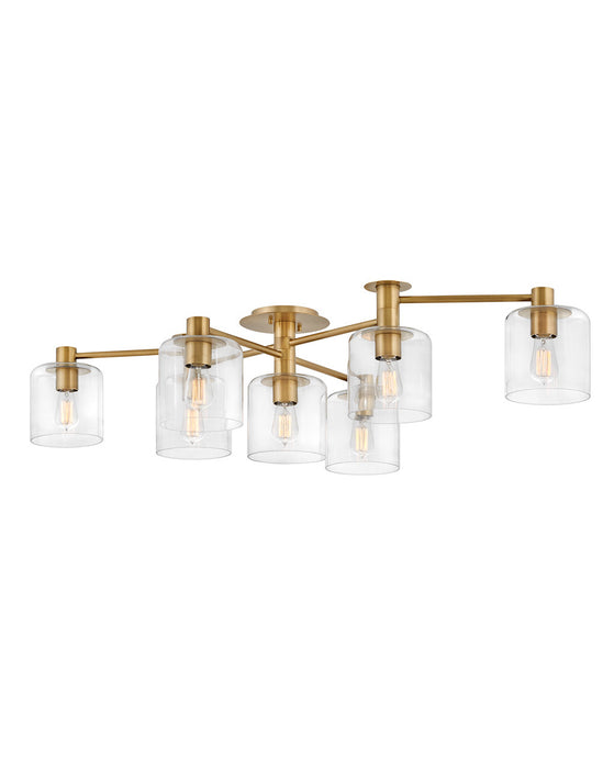 Hinkley 4513HB LED Semi-Flush Mount, Heritage Brass