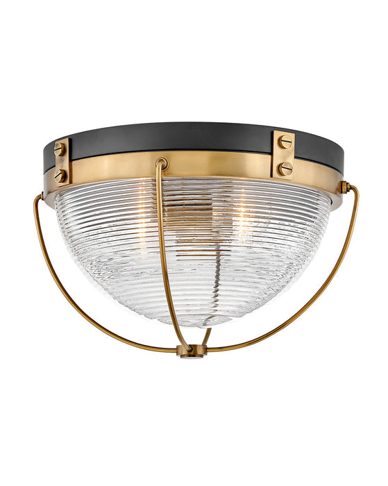 Hinkley 4841HB LED Flush Mount, Heritage Brass