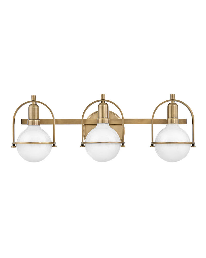 Hinkley 53773HB LED Vanity, Heritage Brass
