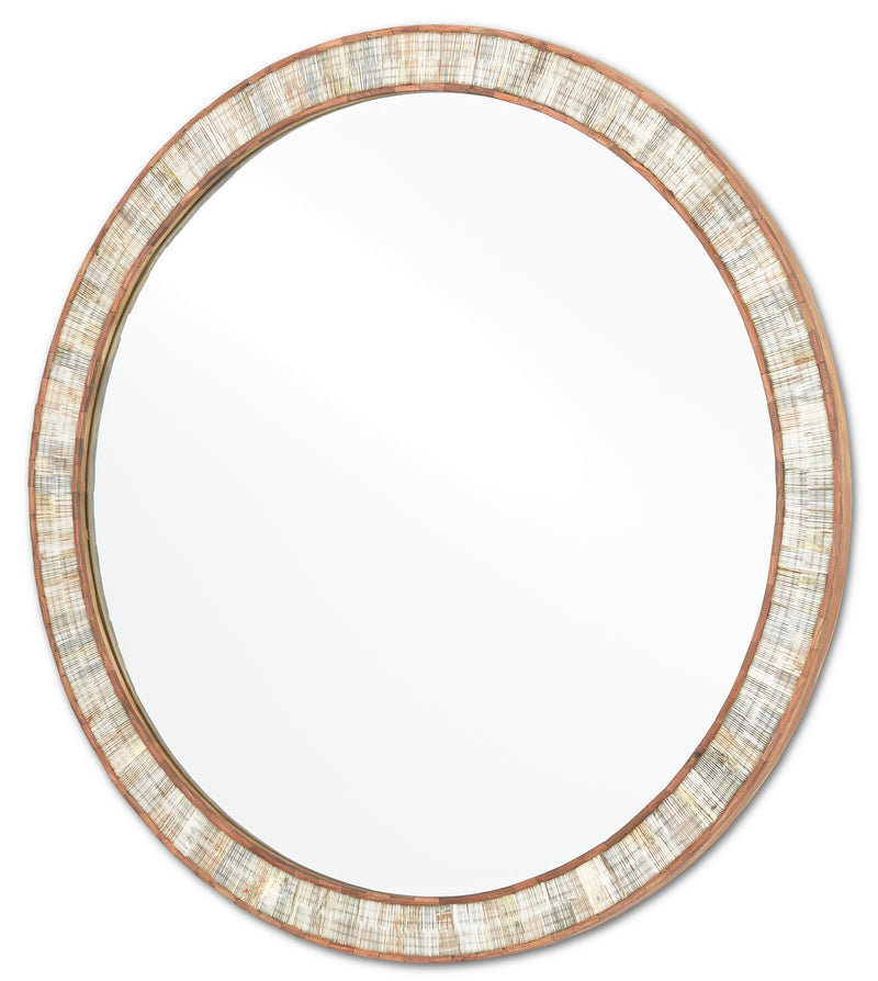 Currey and Company 1000-0070 Mirror, Chiseled Horn/Natural/Mirror