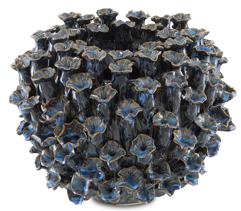 Currey and Company 1200-0304 Vase, Blue