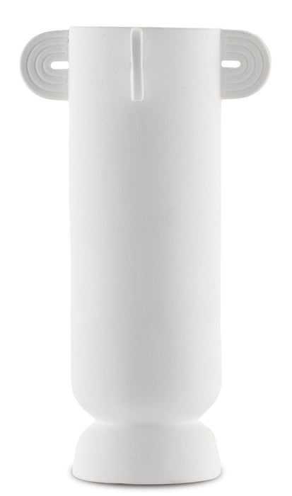 Currey and Company 1200-0398 Vase, Textured White