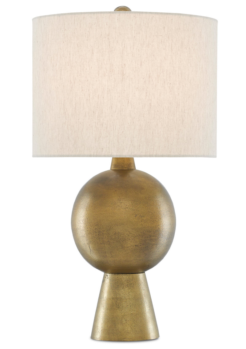 Currey and Company 6000-0535 One Light Table Lamp, Antique Brass