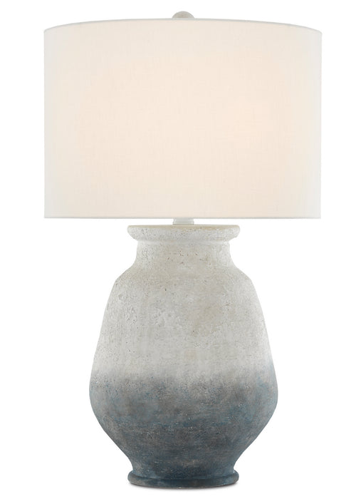 Currey and Company 6000-0538 One Light Table Lamp, Ash Ivory/Blue/Acrylic White