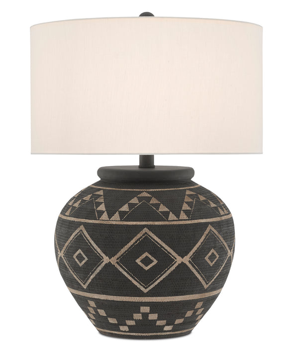 Currey and Company 6000-0539 One Light Table Lamp, Brewed Latte/MolÃ© Black
