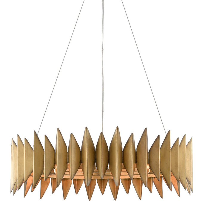 Currey and Company 9000-0521 Eight Light Chandelier, Aurora Antique