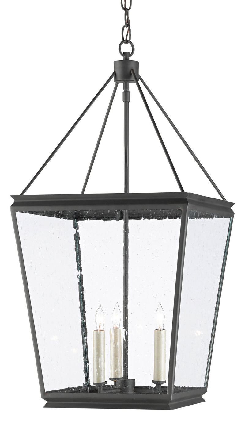 Currey and Company 9000-0550 Three Light Lantern, Old Iron