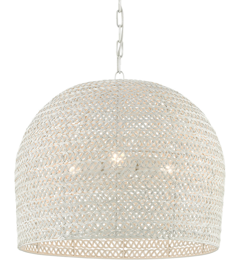Currey and Company 9000-0623 Three Light Chandelier, White