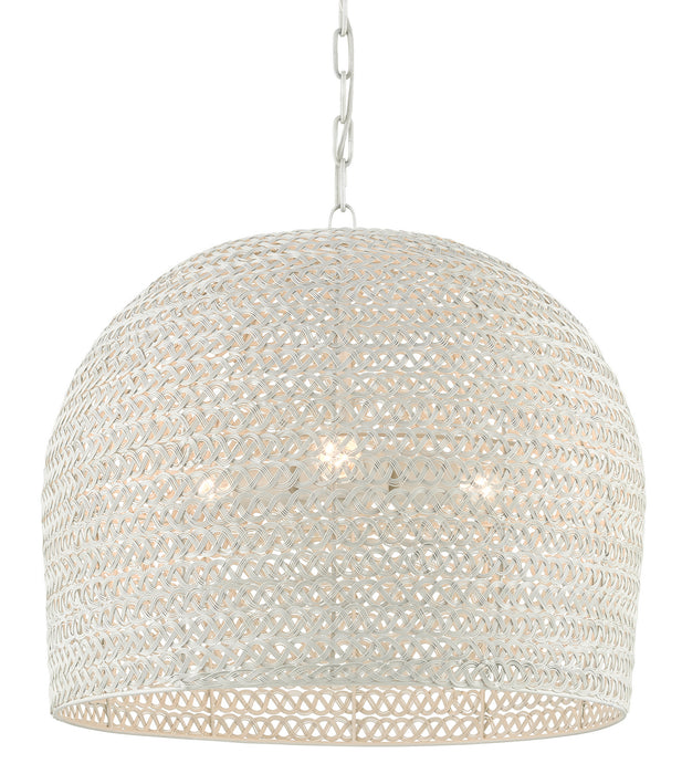 Currey and Company 9000-0623 Three Light Chandelier, White