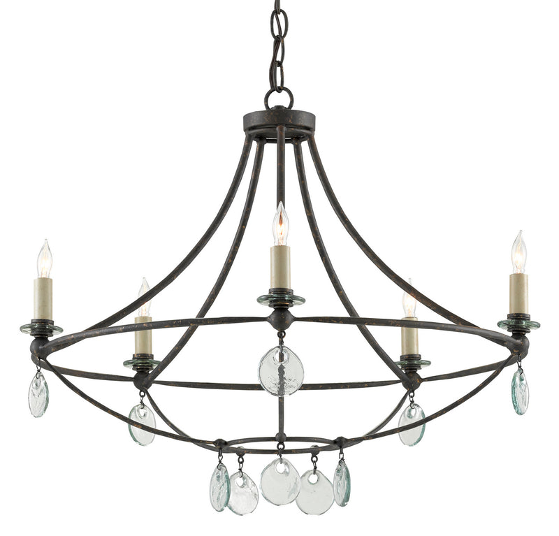 Currey and Company 9000-0641 Five Light Chandelier, Mayfair