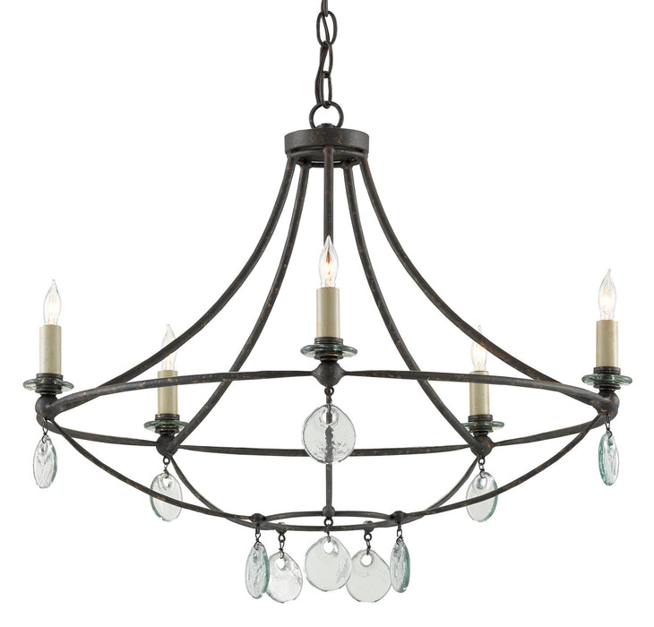 Currey and Company 9000-0641 Five Light Chandelier, Mayfair