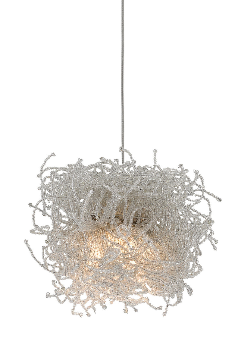 Currey and Company 9000-0695 One Light Pendant, Clear