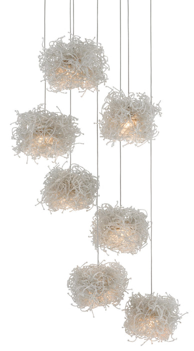 Currey and Company 9000-0697 Seven Light Pendant, Clear