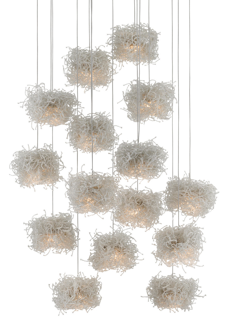 Currey and Company 9000-0698 15 Light Pendant, Clear