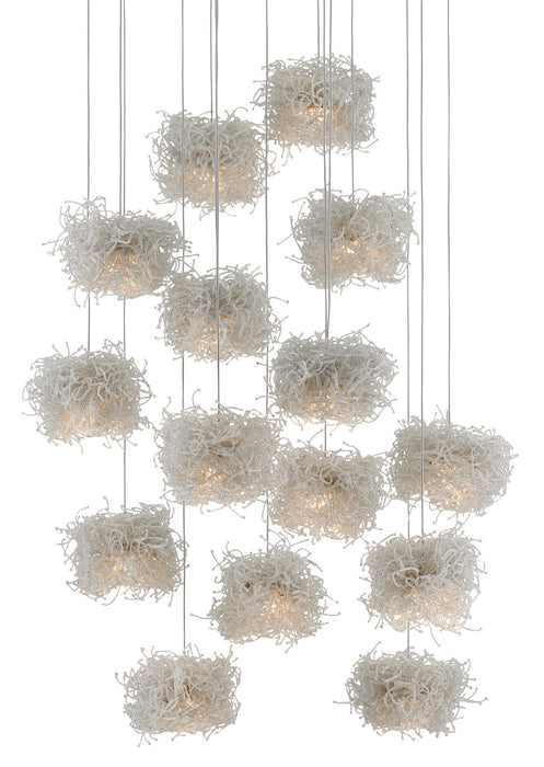 Currey and Company 9000-0698 15 Light Pendant, Clear