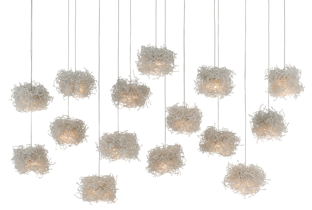Currey and Company 9000-0699 15 Light Pendant, Clear