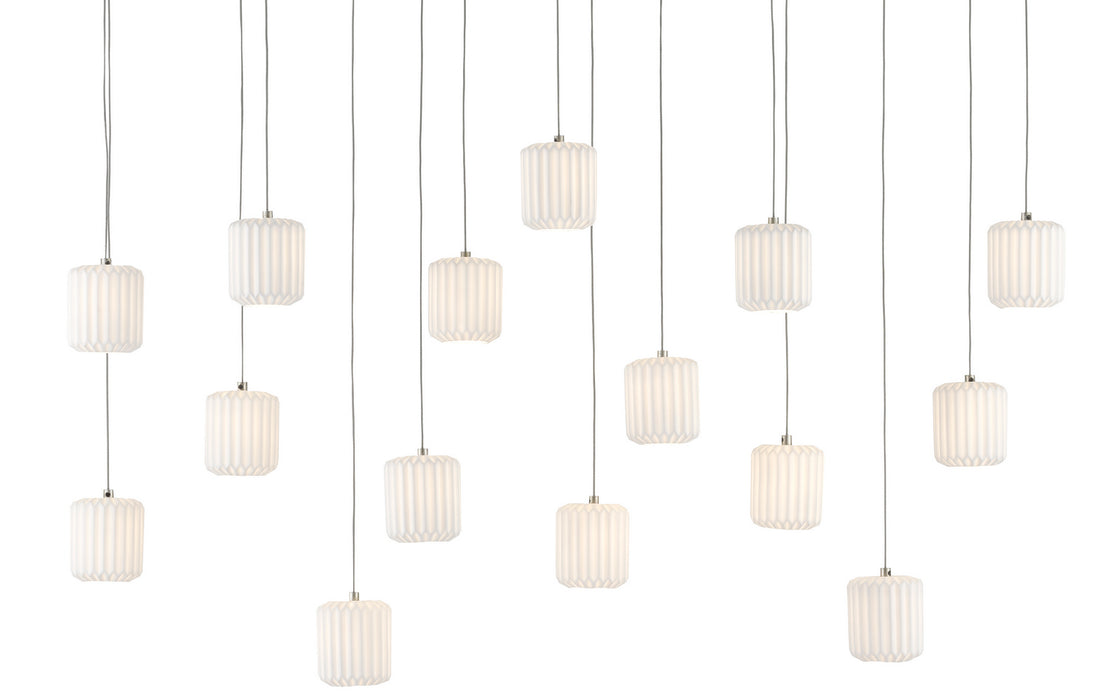Currey and Company 9000-0713 15 Light Pendant, White