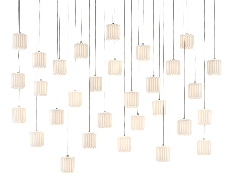 Currey and Company 9000-0714 30 Light Pendant, White