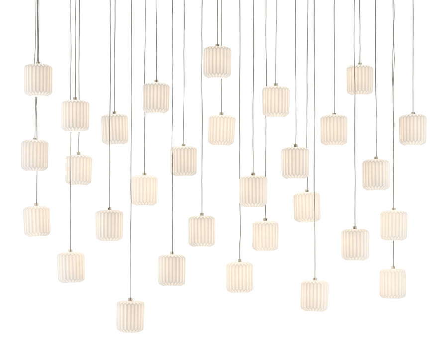 Currey and Company 9000-0714 30 Light Pendant, White