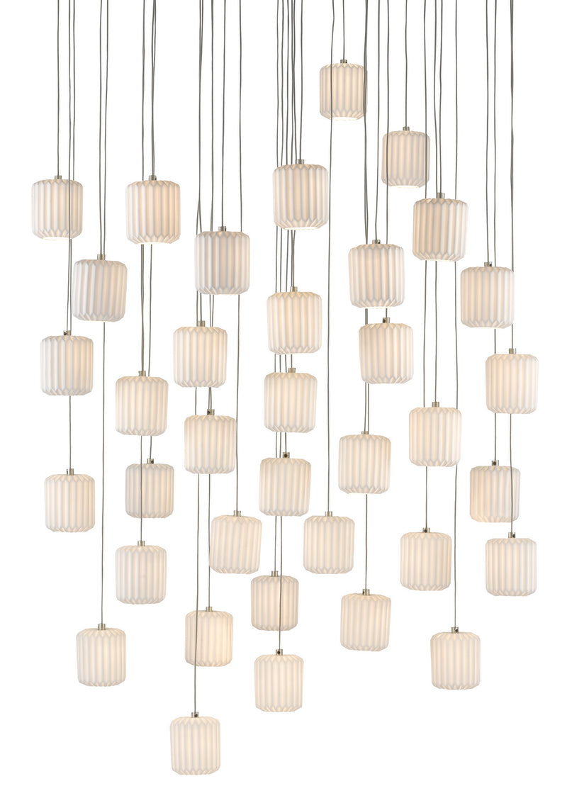 Currey and Company 9000-0715 36 Light Pendant, White