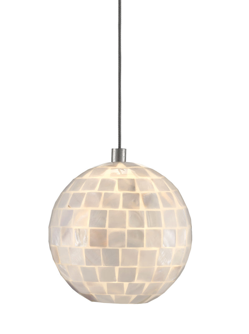 Currey and Company 9000-0716 One Light Pendant, Pearl