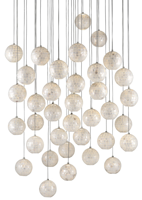 Currey and Company 9000-0722 36 Light Pendant, Pearl