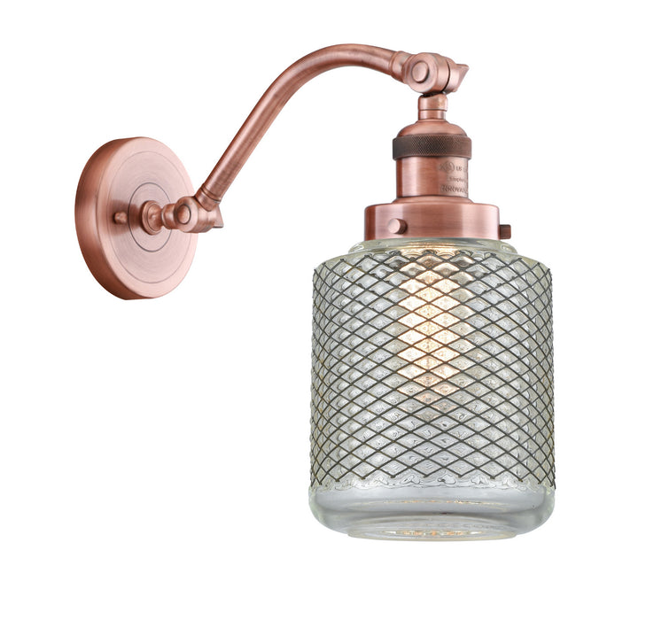 Innovations 515-1W-AC-G262 One Light Wall Sconce, Antique Copper