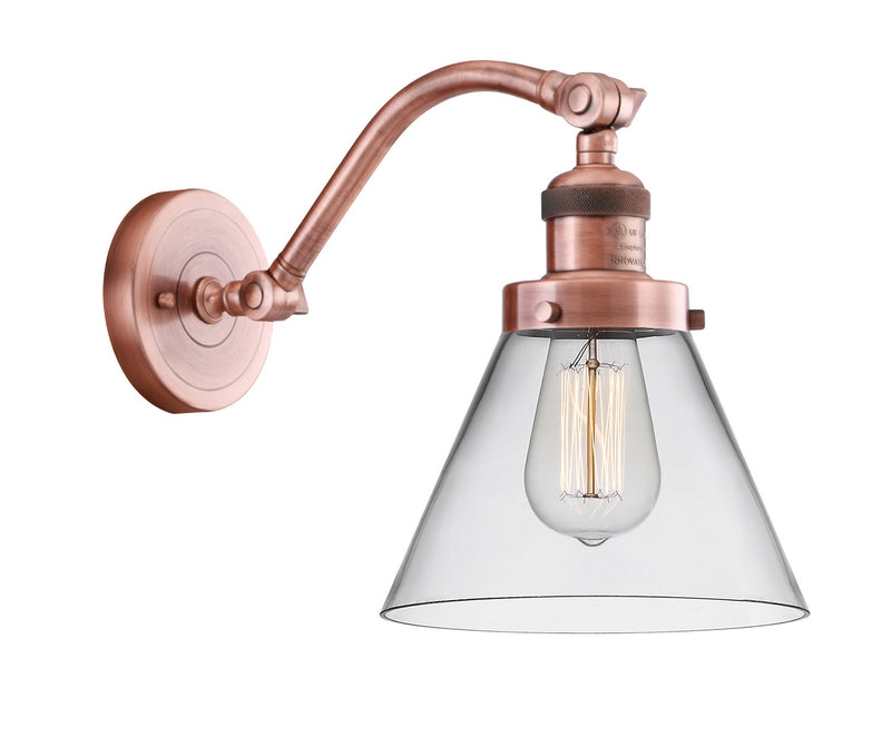 Innovations 515-1W-AC-G42 One Light Wall Sconce, Antique Copper