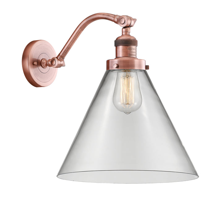 Innovations 515-1W-AC-G42-L One Light Wall Sconce, Antique Copper