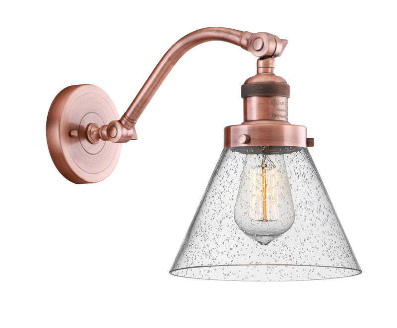 Innovations 515-1W-AC-G44 One Light Wall Sconce, Antique Copper