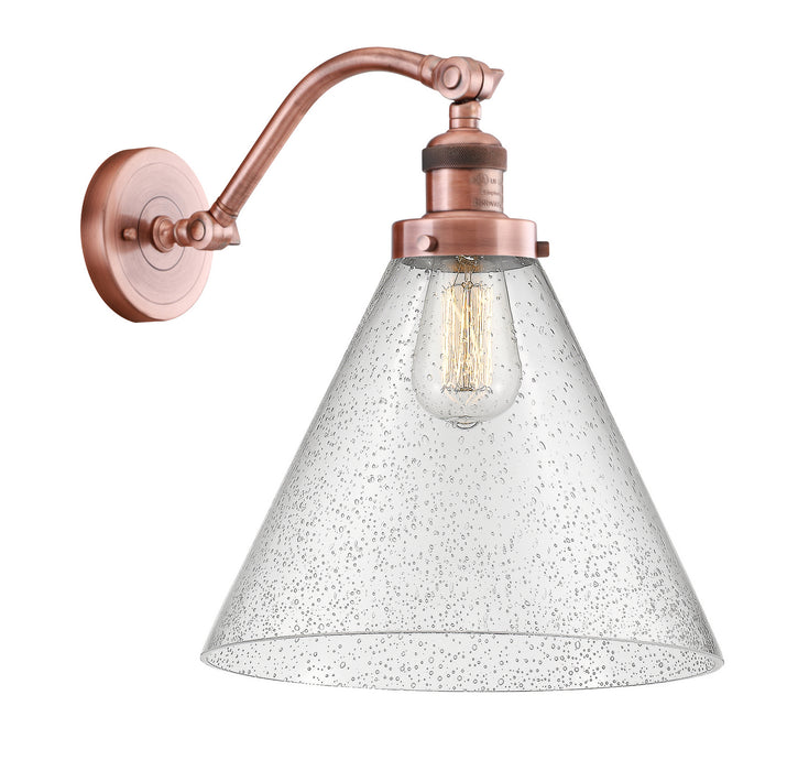 Innovations 515-1W-AC-G44-L-LED LED Wall Sconce, Antique Copper