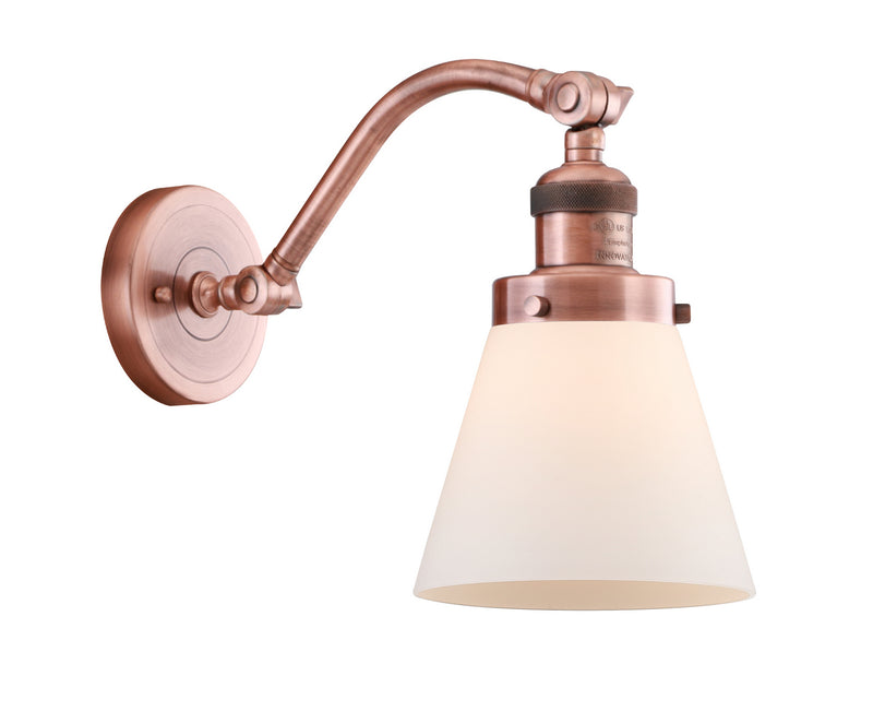 Innovations 515-1W-AC-G61 One Light Wall Sconce, Antique Copper