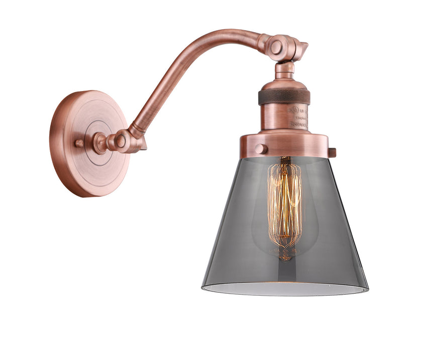 Innovations 515-1W-AC-G63 One Light Wall Sconce, Antique Copper