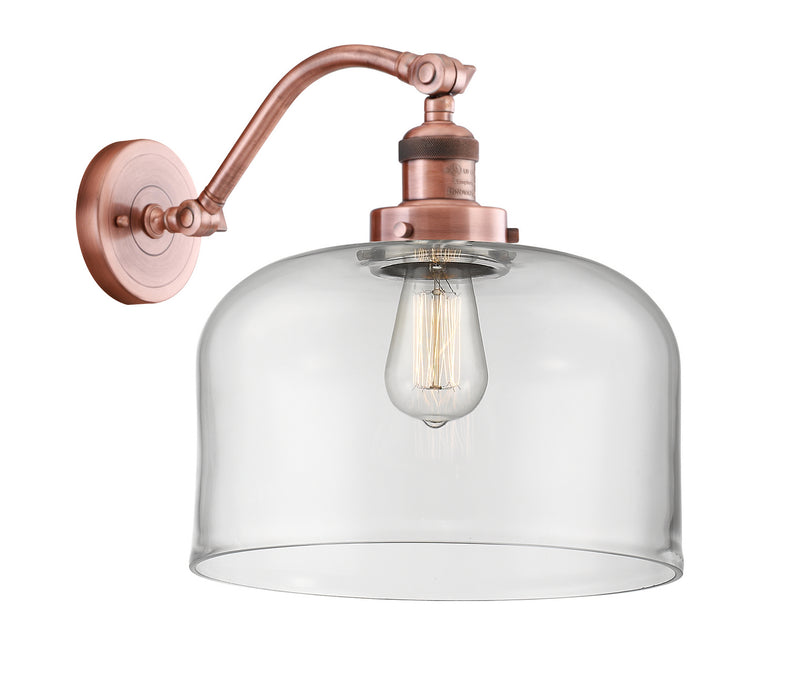 Innovations 515-1W-AC-G72-L One Light Wall Sconce, Antique Copper