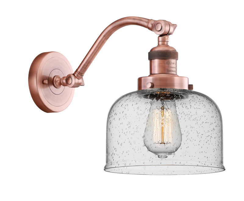 Innovations 515-1W-AC-G74 One Light Wall Sconce, Antique Copper