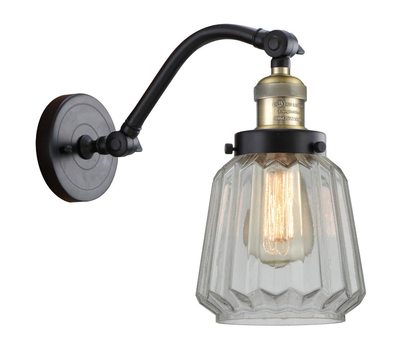 Innovations 515-1W-BAB-G142 One Light Wall Sconce, Black Antique Brass
