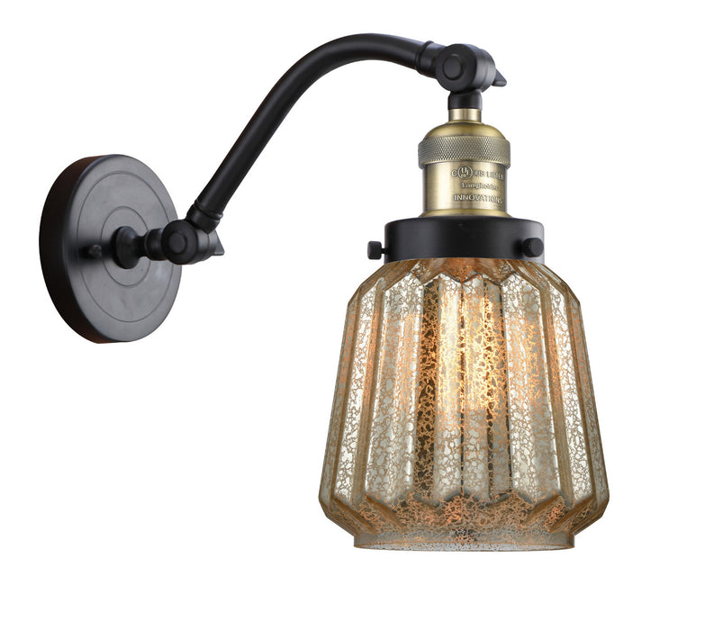 Innovations 515-1W-BAB-G146 One Light Wall Sconce, Black Antique Brass