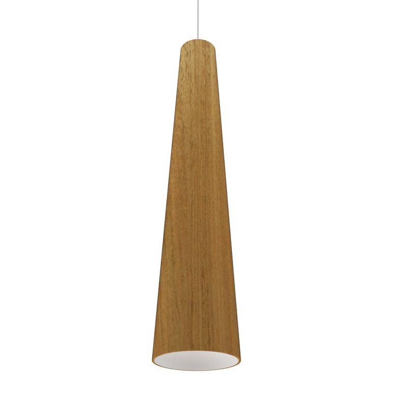 Accord Lighting 1280.09 One Light Pendant, Louro Freijo