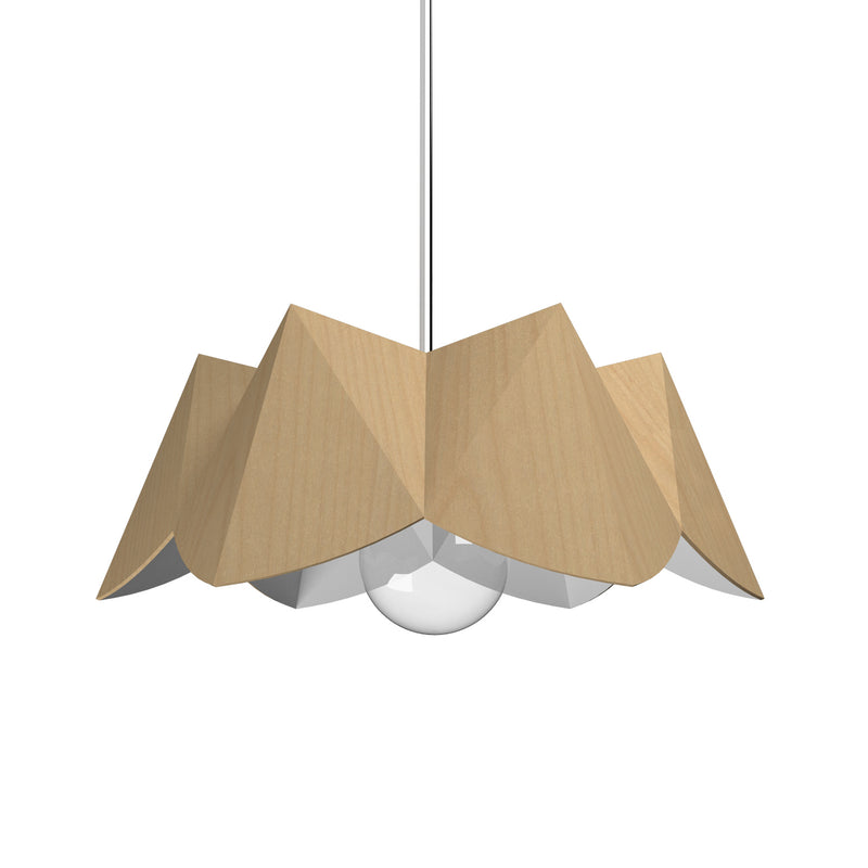 Accord Lighting 1283.34 One Light Pendant, Maple