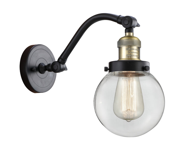Innovations 515-1W-BAB-G202-6-LED LED Wall Sconce, Black Antique Brass