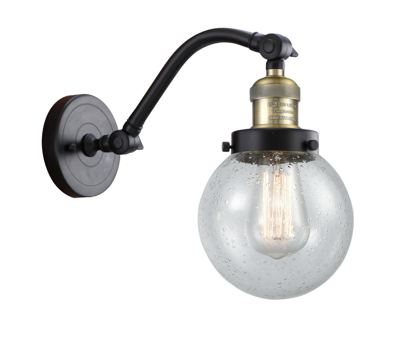 Innovations 515-1W-BAB-G204-6-LED LED Wall Sconce, Black Antique Brass